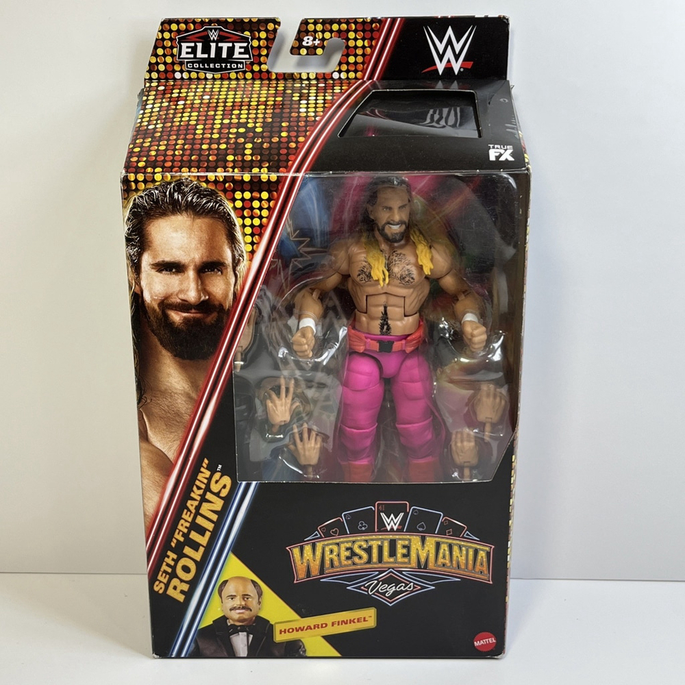 WWE 2024 Elite Collection WrestleMania Vegas Seth Freakin Rollins Figure SEALED